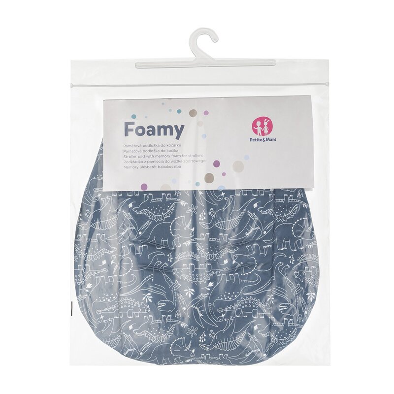 Inserție cărucior din spumă cu memorie, 86×42 cm, Petite&Mars, Verde - Image 2