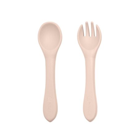 Set tacâmuri, Petite&Mars, Take&Match, Din silicon, Fără BPA 6 luni+, Bej