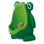 Pișoar băieți cu ventuze și țință rotativă, FreeON, Frog, Verde