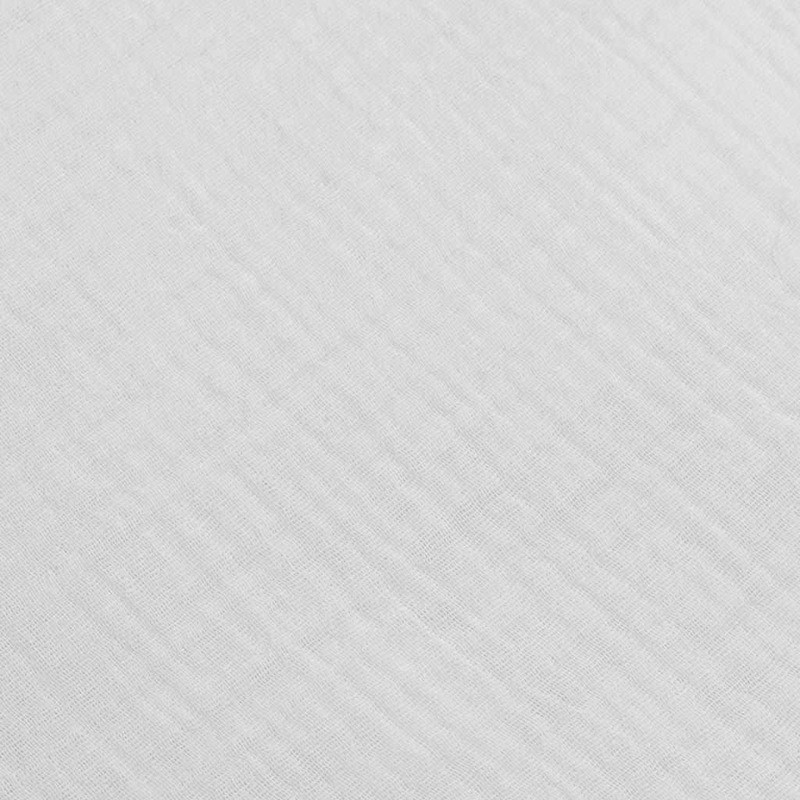 Protecție laterală tip bumper împletit, 210 cm, Muselină, New Baby, White - Image 4