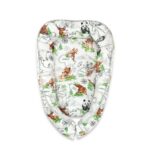 Babynest Coșuleț bebeluș, 55x75 cm, Bumbac, Qmini, Baby Cocoon, The continents