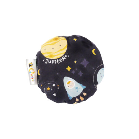 Pernă anticolici cu sâmburi de cireșe, diametru 14 cm, Bumbac, Qmini, Milky Way