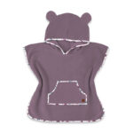 Poncho baie cu glugă și buzunar, Qmini, 4 - 7 ani, Heather