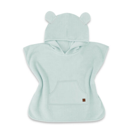 Poncho baie cu glugă și buzunar, Qmini, 4 - 7 ani, Mint