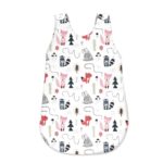 Sac de dormit de iarnă din bumbac cu fermoar lateral, 70 cm, 0 - 6 luni, MimiNu, Design, Fox
