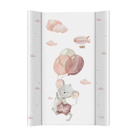 Saltea de înfășat 50x70 cm, atașabilă la pătuț, Basic, Ceba Baby, Mouse
