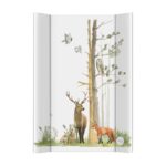 Saltea de înfășat 50x70 cm, atașabilă la pătuț, Basic, Ceba Baby, Woodland
