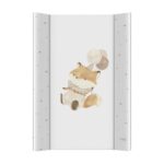 Saltea de infasat, Ceba Baby, Ultra Light, 50x70 cm, Atasabila la patut, Fara BPA, 0 luni+, Fox with Balloon