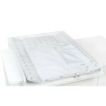 Saltea de înfășat cu două cearceafuri impermeabile, 73×55 cm, YappyKids, YappyNordWhite