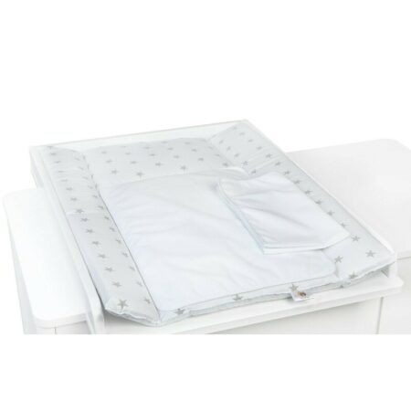 Saltea de înfășat cu două cearceafuri impermeabile, 73×55 cm, YappyKids, YappyNordWhite