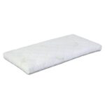 Saltea pentru pătuț din sisal și peri de cal, cu husă din bambus, 120x60x9 cm, YappyKids, YappyPremiumEco, Alb