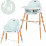 Scaun de masă, 2 în 1, FreeON, Tin Verde Deschis