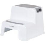 Înălțător de baie cu 2 trepte, antiderapantă, FreeON, White&Grey
