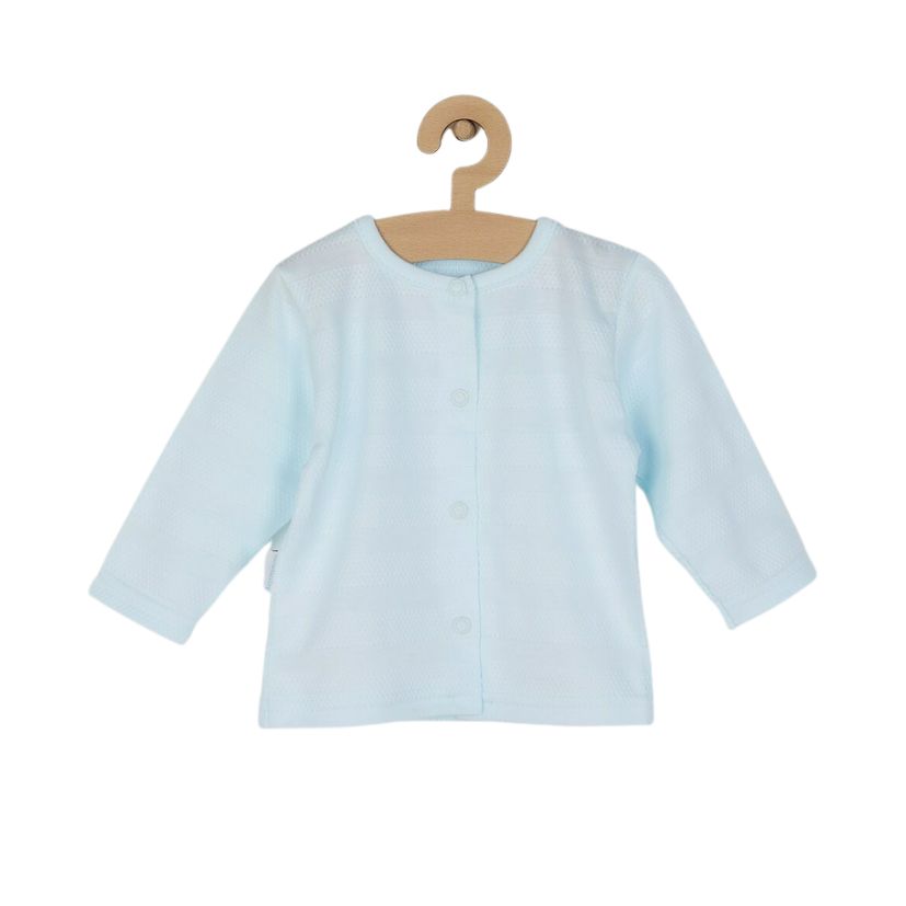 Set bebeluși 4 piese cu salopetă, bluză, body și căciuliță, 56 cm, din bumbac, New Baby, Sweet Bear Blue - Image 7