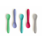 Set lingurite 5 piese, din silicon, anti-bacteriene și non-alergice, BBluv, Pink