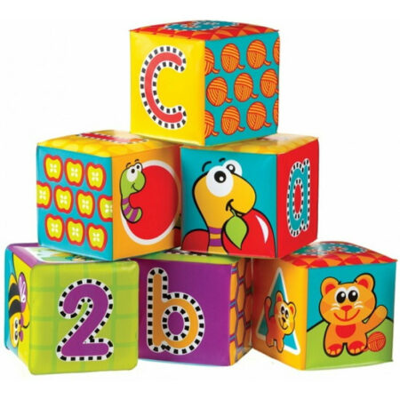 Set 6 cuburi pentru baie, Playgro, Splash and Learn