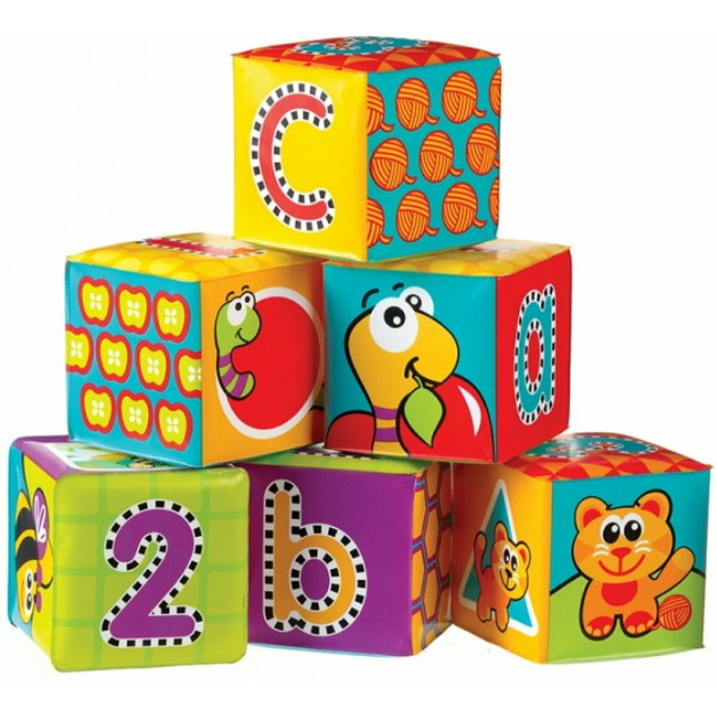 Set 6 cuburi pentru baie, Playgro, Splash and Learn