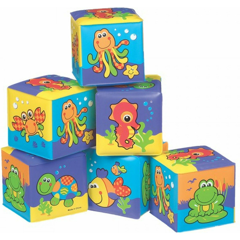 Set 6 cuburi pentru baie, Playgro, Splash and Learn - Image 4