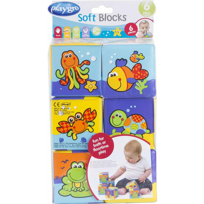 Set 6 cuburi pentru baie, Playgro, Splash and Learn - Image 5