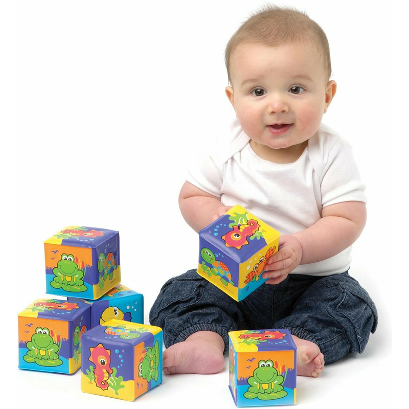 Set 6 cuburi pentru baie, Playgro, Splash and Learn - Image 6