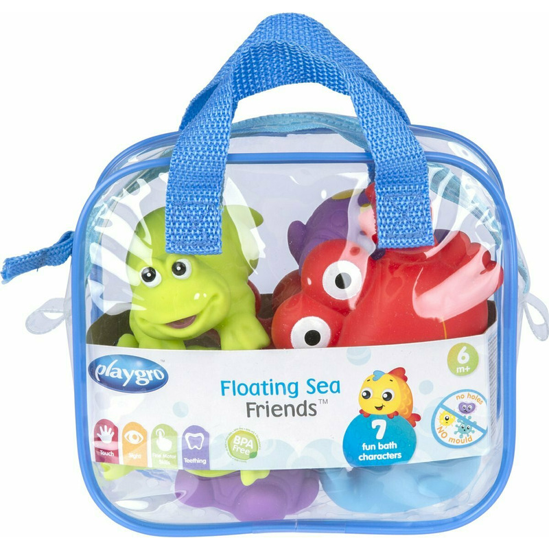 Set 7 animăluțe de baie, Playgro, Floating Sea Friends, Multicolor - Image 2