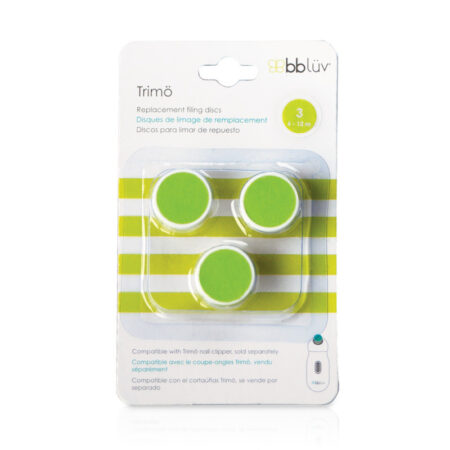 Set capete de rezervă pentru pila electrică unghii Trimo, 6-12 luni, BBluv, Multicolor