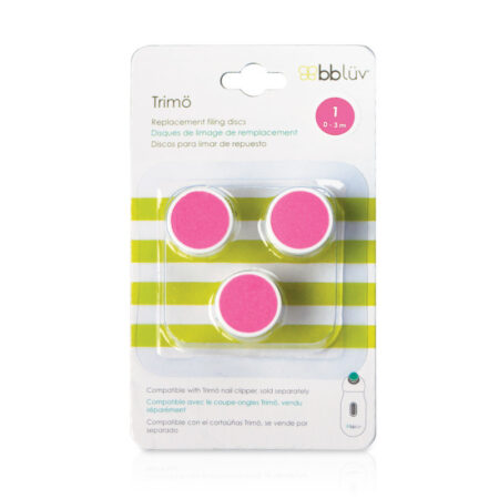 Set capete de rezervă pentru pila electrică unghii Trimo, 0-3 luni, BBluv, Multicolor