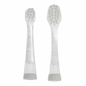 Set capete de schimb pentru periuța electrică, 0-18 luni, 2 bucăți, BBluv, Sonik, Transparent