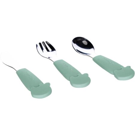 Set de 3 tacâmuri, FreeON, fără BPA, 6 luni+, Elephant Mentă