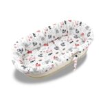 Set pentru landou/coșuleț cu protecție, saltea și pernă, Bumbac, MimiNu, Fox