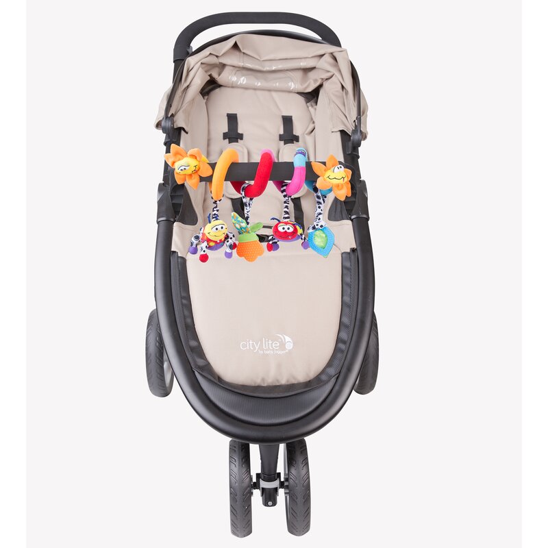 Spirală cu jucării, pentru cărucior, scoică auto și pătuț, Playgro, Amazing Garden Twirly Whirly - Image 3