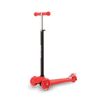Trotinetă cu 3 roti și lumini, înălțime ajustabilă, până la 50 kg, Sports Active, Roșu