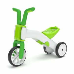 Tricicletă copii, 2 în 1, Transformabilă în bicicletă fără pedale, Chillafish, Bunzi, Lime