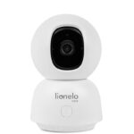 Video monitor cu 6 leduri si mod de noapte, unghi 140 grade, senzor de temperatura si umiditate, Lionelo, Babyline, Alb