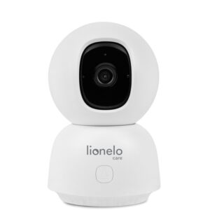 Video monitor cu 6 leduri si mod de noapte, unghi 140 grade, senzor de temperatura si umiditate, Lionelo, Babyline, Alb
