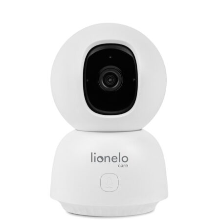 Video monitor cu 6 leduri si mod de noapte, unghi 140 grade, senzor de temperatura si umiditate, Lionelo, Babyline, Alb