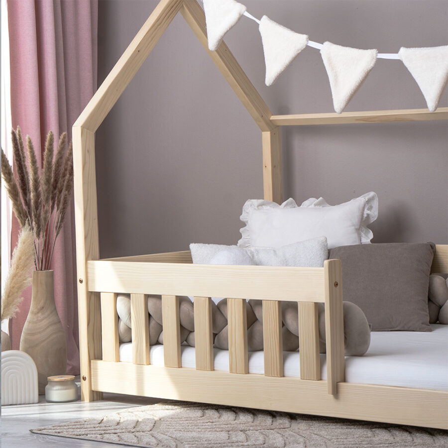 Pat copii montessori tip căsuță, MiniMini, Angel Nest - Image 6