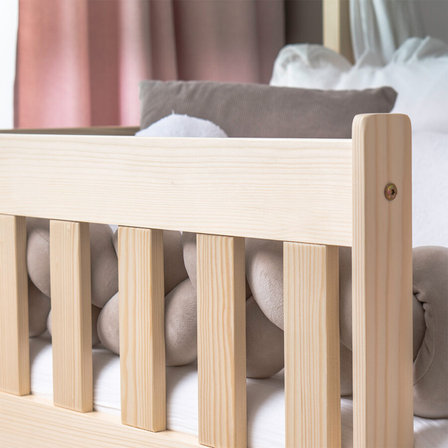 Pat copii montessori tip căsuță, MiniMini, Angel Nest - Image 8