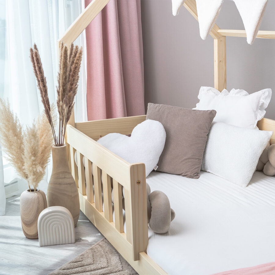 Pat copii montessori tip căsuță, MiniMini, Angel Nest - Image 7