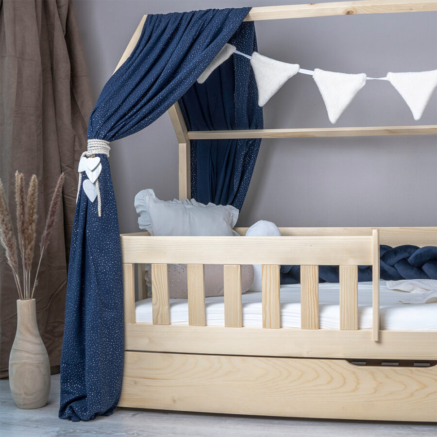 Pat copii montessori tip căsuță, MiniMini, Angel Nest - Image 4