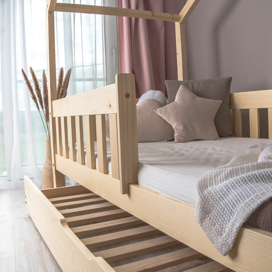 Pat copii Montessori tip casuță, MiniMini, Cozi Cottage - Image 4