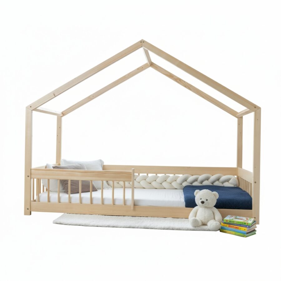 Pat copii Montessori tip casuță, MiniMini, Cozi Cottage - Image 7