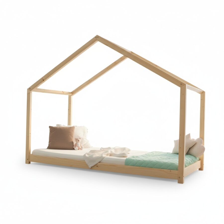 Pat copii Montessori tip casuță, MiniMini, Cozi Cottage - Image 8