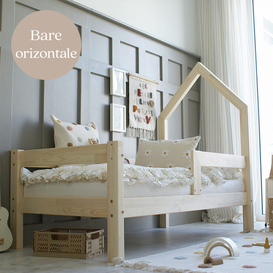 Pat copii căsuță montessori, MiniMini, Mossy - Image 5