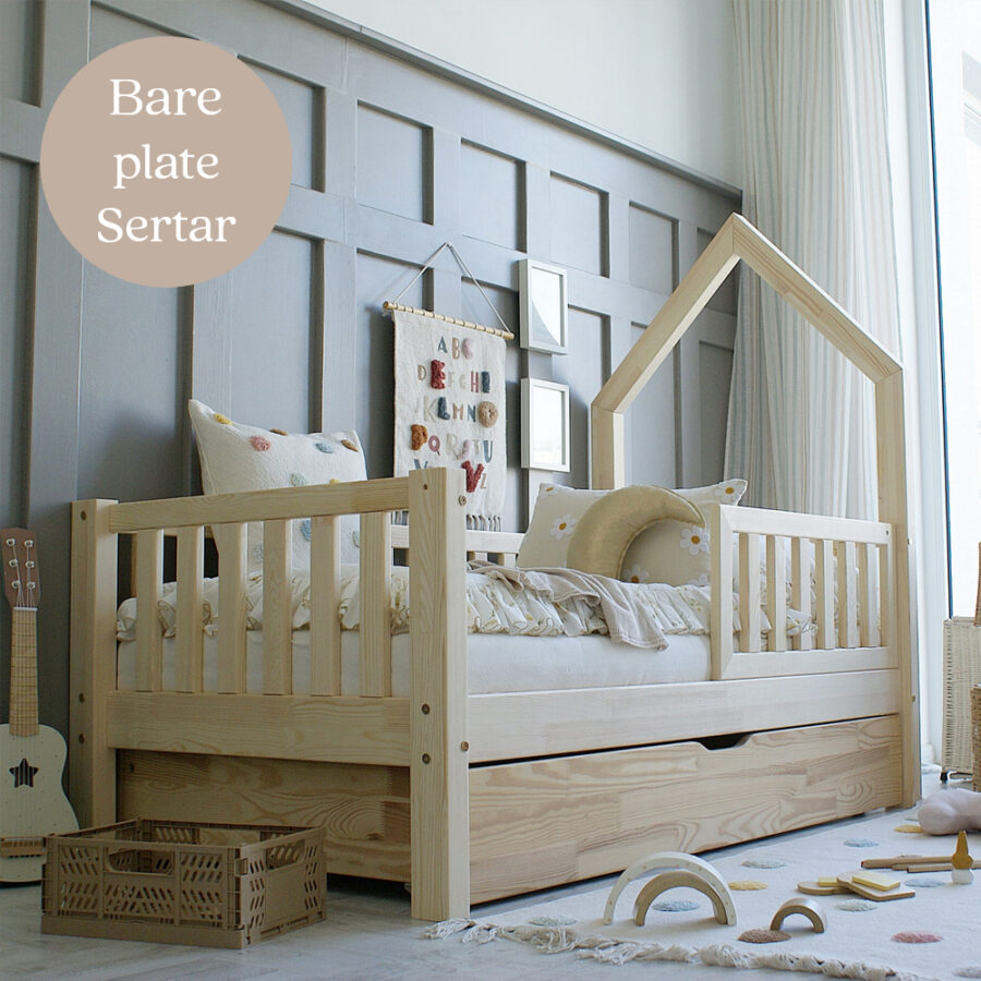 Pat copii căsuță montessori, MiniMini, Mossy - Image 7