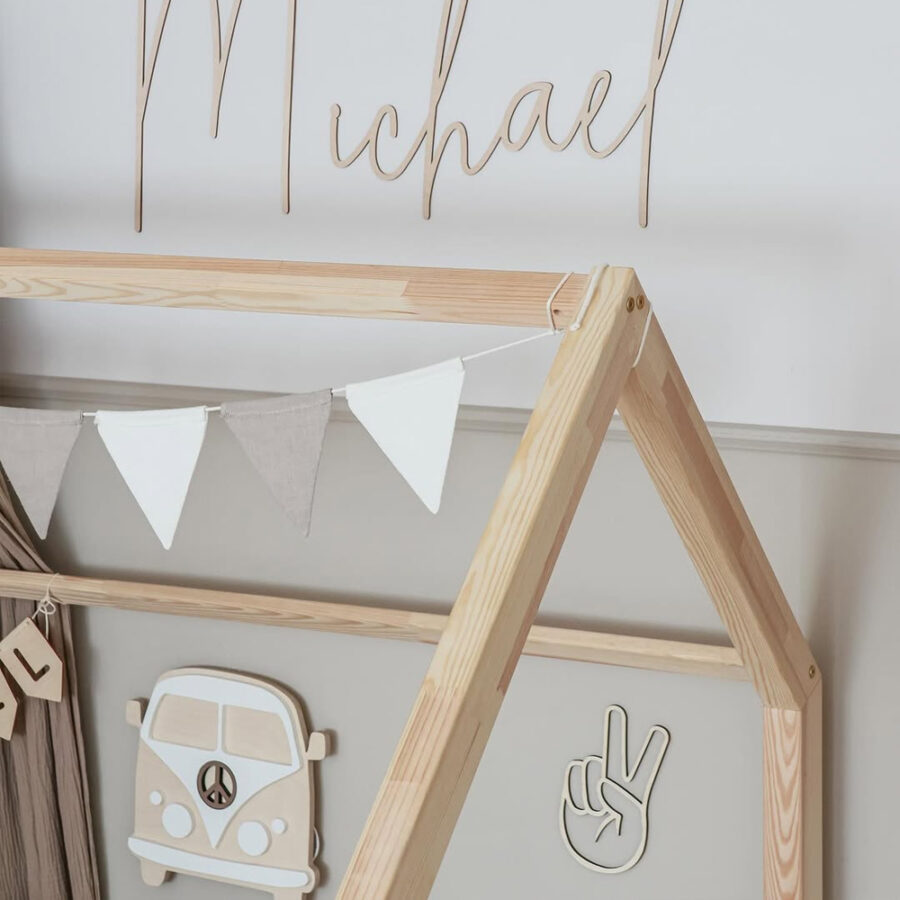 Pat copii căsuță montessori, MiniMini, Timber Sleep - Image 14