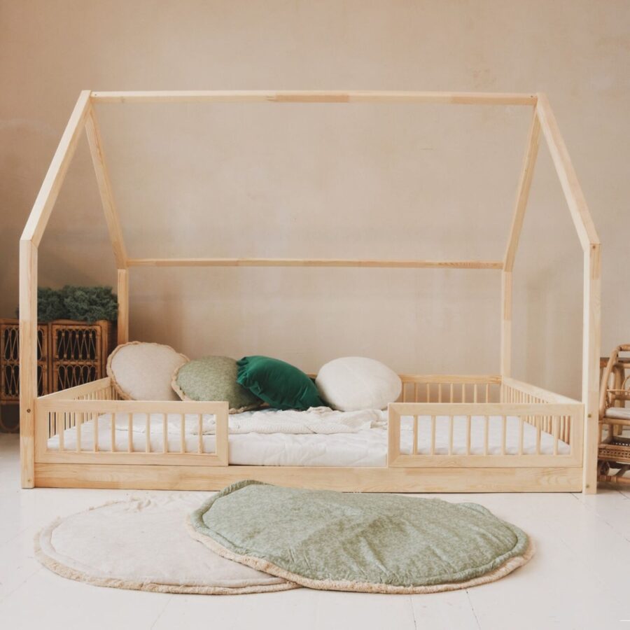 Pat copii căsuță montessori, MiniMini, Timber Sleep - Image 11