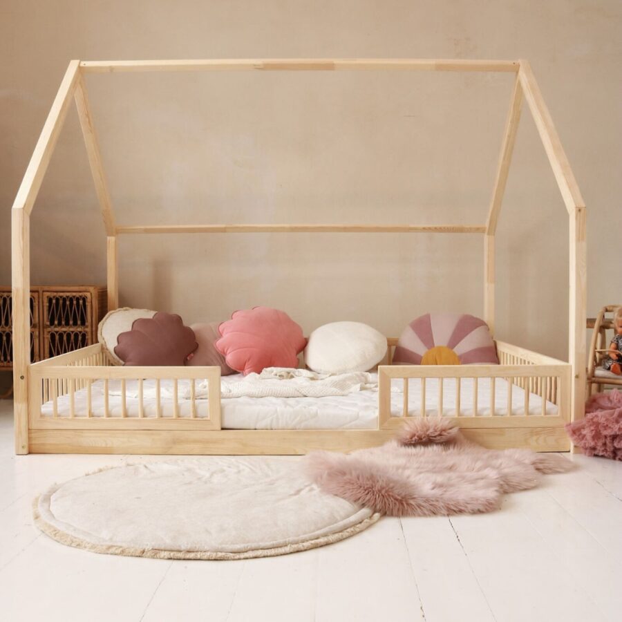 Pat copii căsuță montessori, MiniMini, Timber Sleep - Image 10