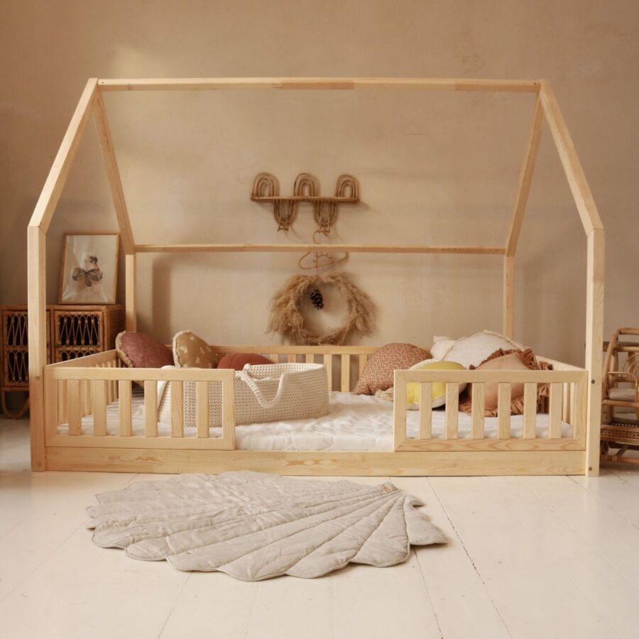Pat copii căsuță montessori, MiniMini, Timber Sleep - Image 12